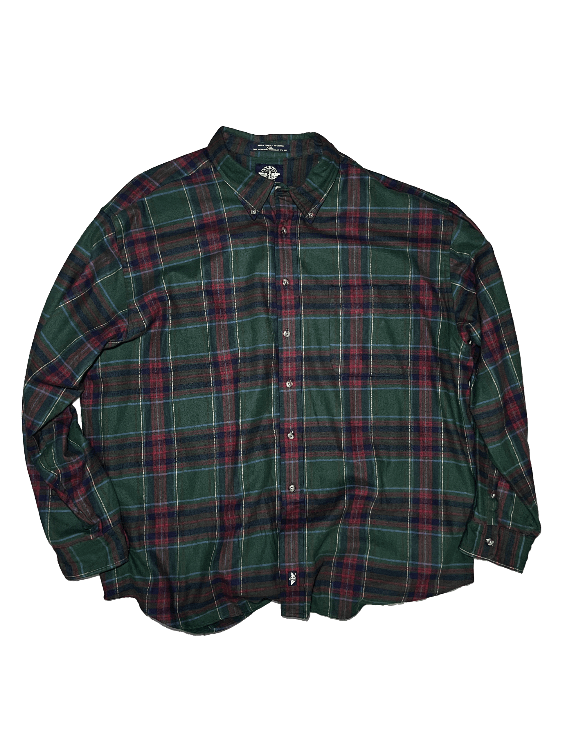 Green and Red Dockers Flannel - TruColours Apparel