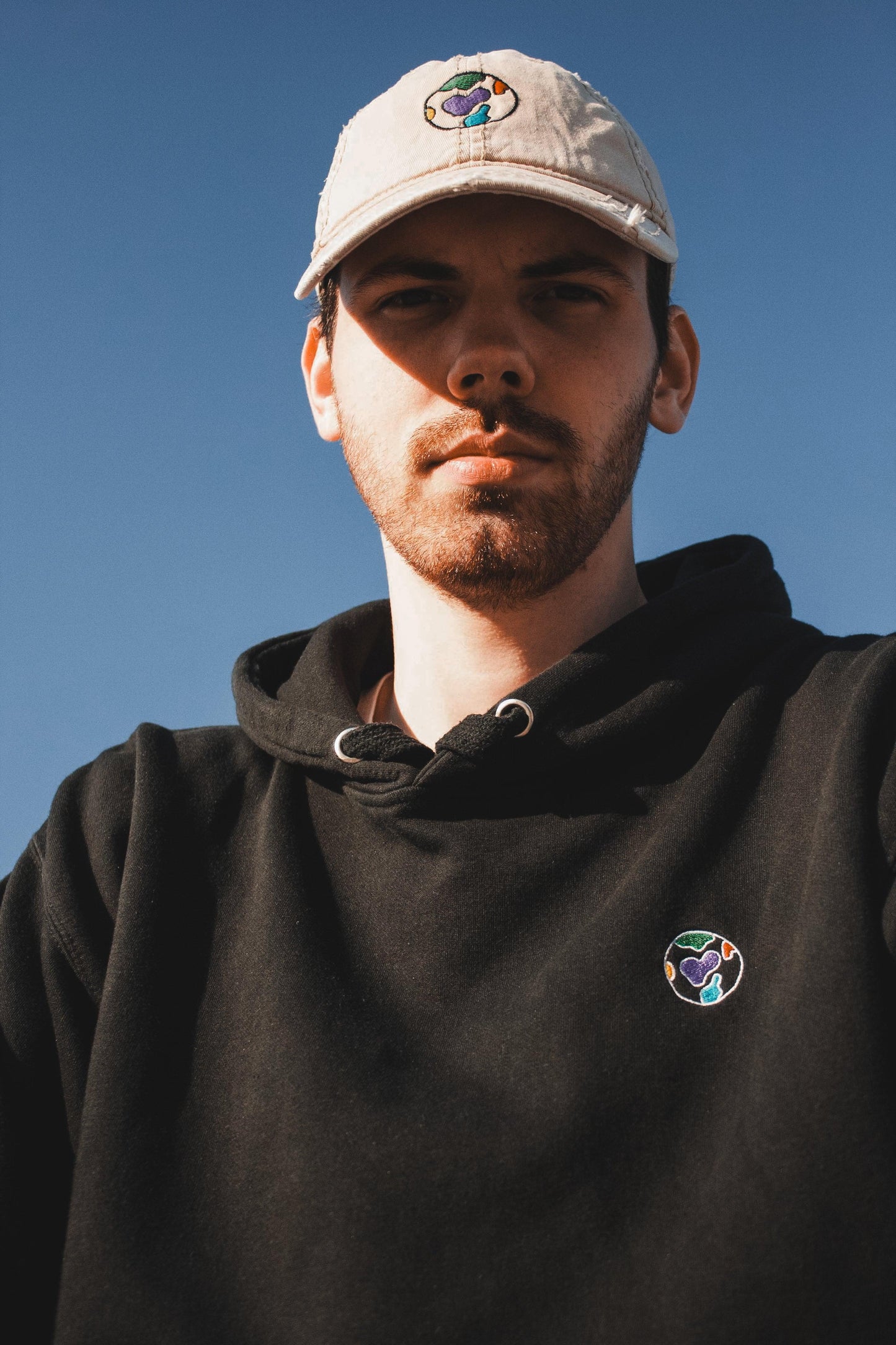 Embroidered Logo Distressed Dad Hat - TruColours Apparel