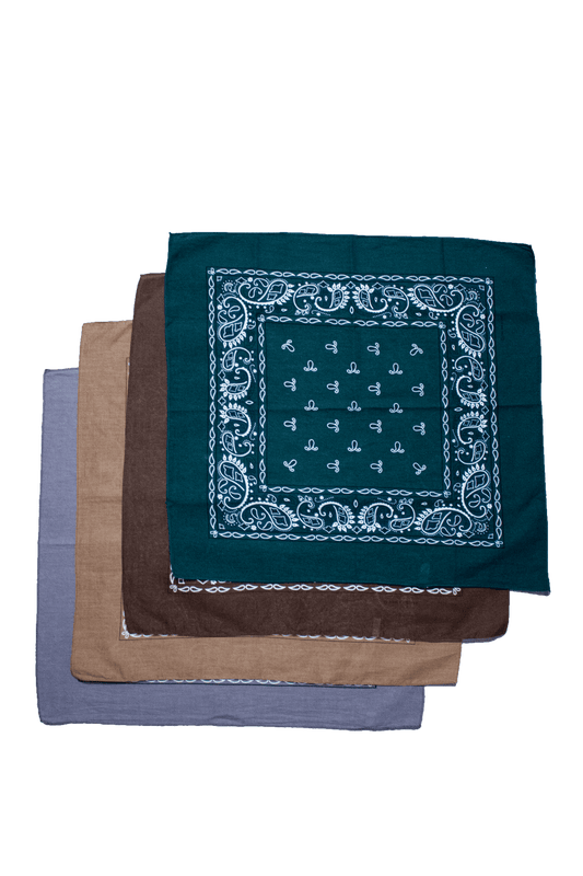 Earth Tone Paisley Bandana Pack - TruColours Apparel