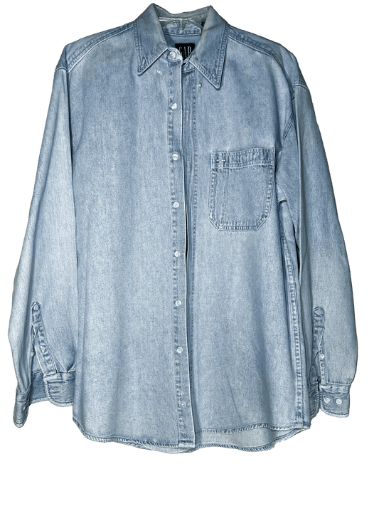 Vintage Denim Button Up Shirt - TruColours Apparel