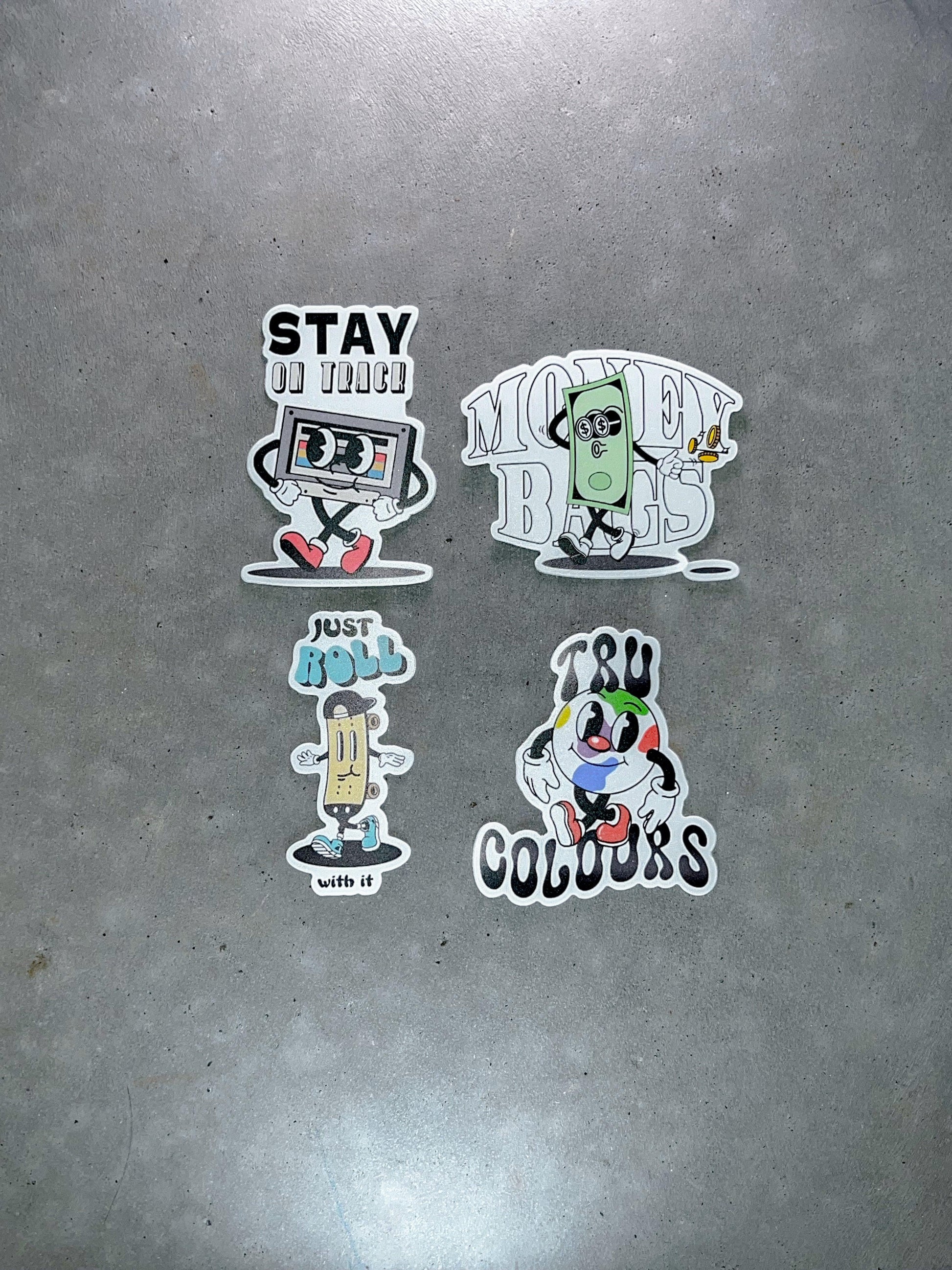 Mascot Sticker Pack - 4 pack - TruColours Apparel