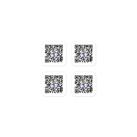 Small QR Code Stickers - 4 - TruColours Apparel