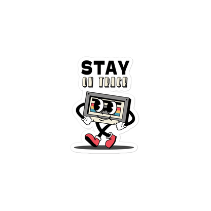 Stay On Track Mascot Sticker - TruColours Apparel