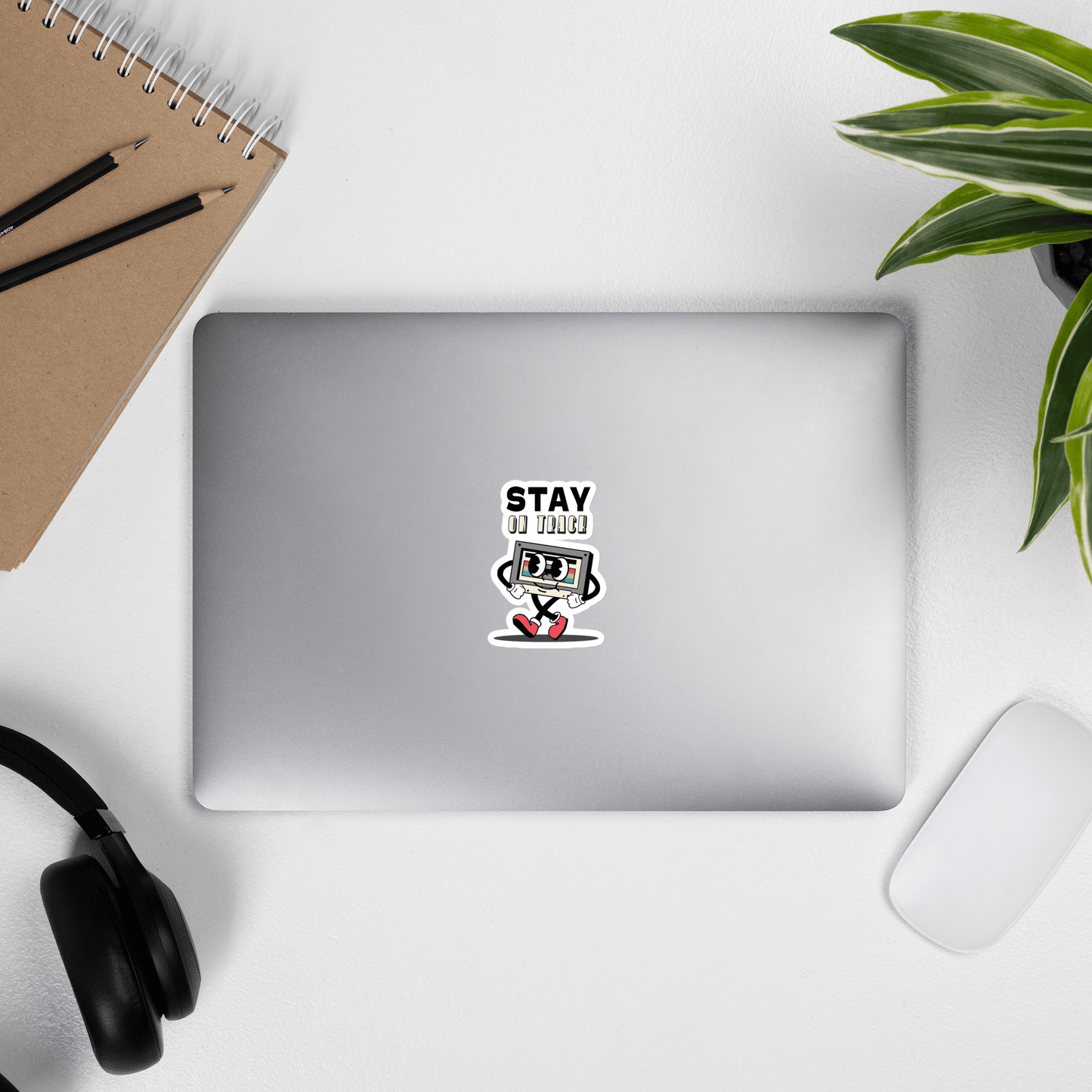 Stay On Track Mascot Sticker - TruColours Apparel