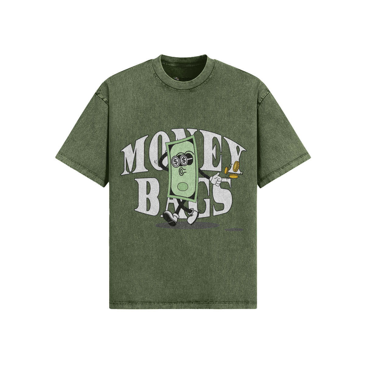 Money Bags Oversized Snow-Washed T-Shirt - TruColours Apparel