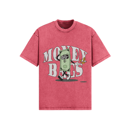 Money Bags Oversized Snow-Washed T-Shirt - TruColours Apparel