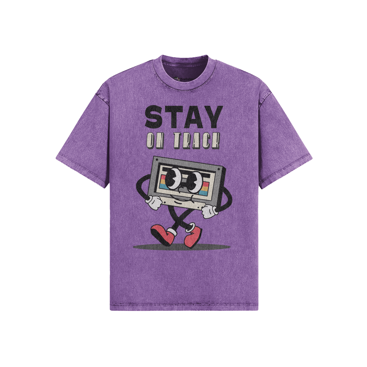 On Track Cassette Oversized T-Shirt - TruColours Apparel