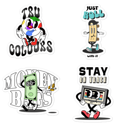 Mascot Sticker Pack - 4 pack - TruColours Apparel